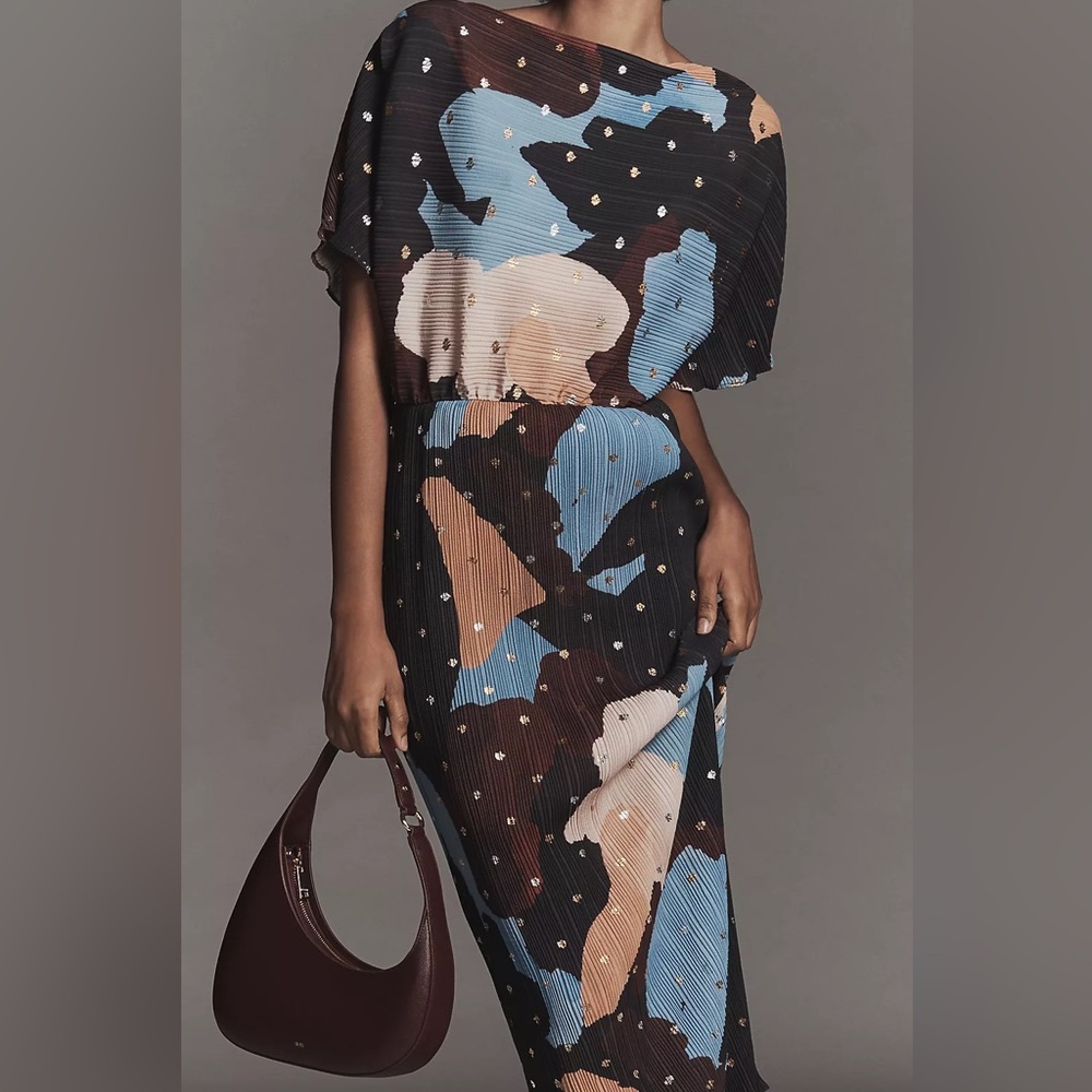 Never Fully Dressed Multi-Color Abstract Print Maxi Dress - Picture 7 of 12